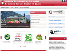 Tablet Screenshot of comune.saintrhemyenbosses.ao.it